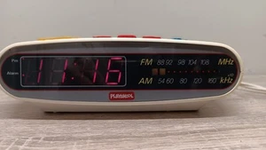 PLAYSKOOL  Kids Digital Alarm Clock Vintage AM/FM. PS-360 Radio  Working - Picture 1 of 14