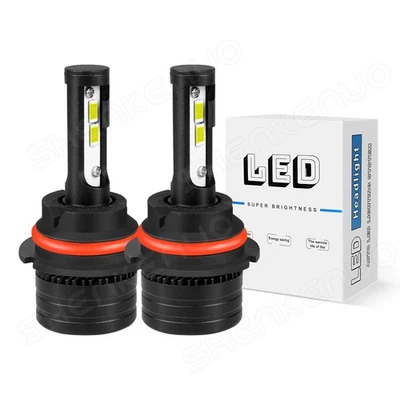 For Chevrolet Equinox 2005-2009 Cool White LED Headlight Hi/Lo Beam Bulbs 6000K - Image 1 of 4