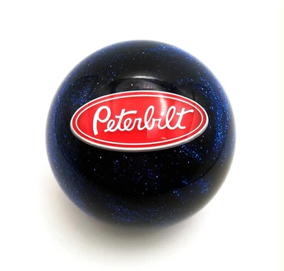 Peterbilt Semi Camión Hanco Estilo Carretera Azul Perilla de Cambio Escama Foto 1 de 2