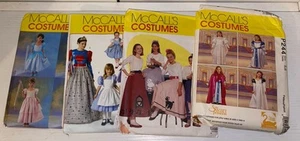 Set Of 4 Vtg Cut Sewing Patterns Halloween Kids Costumes McCall’s - Picture 1 of 10