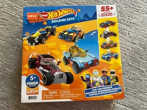 2020 Hot Wheels Mega 4 Car Customizer Building Set 485 Piece NEW Sealed - Picture 1 of 4