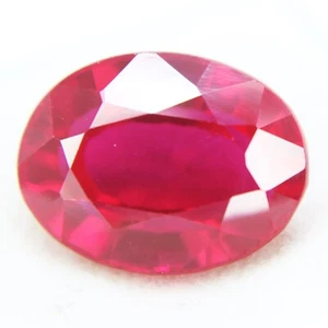 10.80 Ct Deep Natural Ruby Loose Gemstones Oval Cut Certified Rocks for Rings - Picture 1 of 7