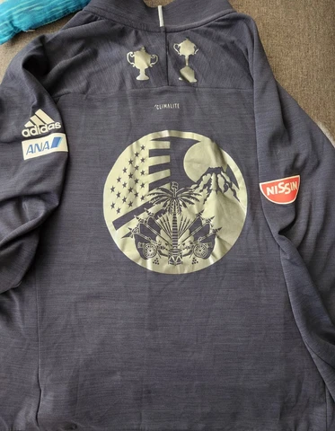 RARE Naomi Osaka Adidas Jacket Player Issued Japan Haiti logo - Trophies Sz M Cover