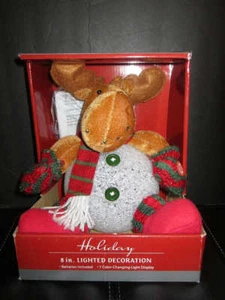 Huntington Home Holiday Moose Color Cambiante Iluminar Nunca abierto Nuevo en caja - Imagen 1 de 4