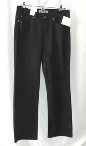 Women's Croft & Barrow Stretch Natural Fit Tummy Control Black Jeans 8S NWT - Picture 1 of 3
