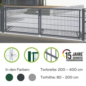 Alberts Doppeltor Flexo Einfahrtstor Hoftor Zauntor Gartentor Flügeltor Pforte - Bild 1 von 14
