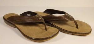 Keen Emerald City Brown Leather Thong Sandals Women's Size US 11/EU 42 *VGPC* - Picture 1 of 12