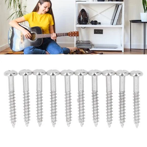 10PCS Guitar Bridge Saddle Screws Metal String Locking Screw Base Plate Screws - Picture 1 of 12