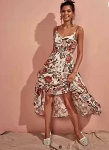 Sheike Size 10 Dress White Floral Print Penelope Maxi RRP$180 - Bild 1 von 9