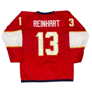 Sam Reinhart Signed Autographed Florida Panthers Custom Red Jersey JSA COA - Picture 1 of 3