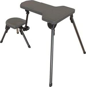 Caldwell Stable Table Lite Shooting Bench with Weatherproof Tabletop, Grey - Picture 1 of 7