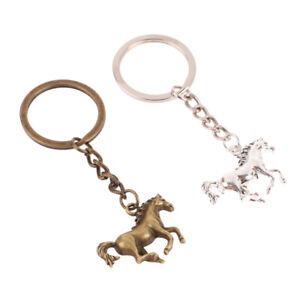 Animal Keychain Vintage Horse Pendant Keyring Bag Accessories Keychain Pendant