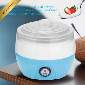 1L Electric Yogurt Maker Machine Stainless Steel Container Blue Home Kitchen - Picture 1 of 12