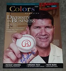 EDGAR MARTINEZ SIGNED COLORS NW MAGAZINE JULY 2007 SEATTLE MARINERS AUTO - Picture 1 of 1