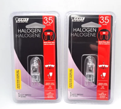 2 Feit Electric  Light Bulb 35 Watts-120 Volt, G9 Base Lamp (2) Bulb - New - Image 1 of 4