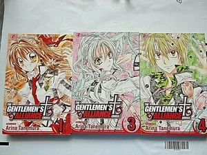 The Gentlemen's Alliance Lot 1 3 4 Trade Paperback Englisch Arina Tanemura - Bild 1 von 3