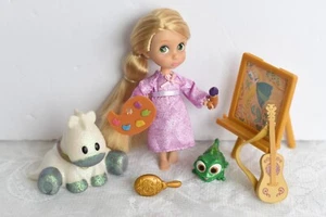 Set bambola snodata 5" mini animatore Disney aggrovigliato raperonzolo con accessori (B) - Foto 1 di 3