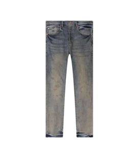 Purple Brand Indigo Oil Repair Slim Straight Jeans [P005-IORS123] - Picture 1 of 2