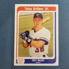 1991 Tulsa DRILLERS Baseball Card #17 TREY McCOY Virginia Beach VIRGINIA