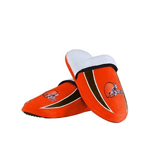 Cleveland Browns NFL Mens Sherpa Slide Slippers - L Cover