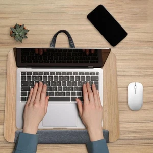 Bureau pour ordinateur portable, support d'ordinateur, emplacement pour - Photo 1/5