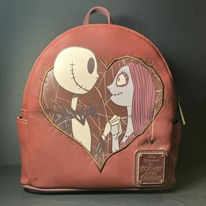 RARE Loungefly Nightmare Before Christmas Jack Sally Simply Meant to Be Backpack - Picture 1 of 6
