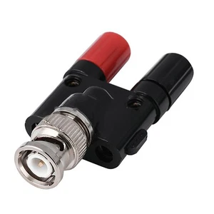 New BNC Male to Banana Female Jack 4MM Binding Post Socket Binding Post RF Coax - Zdjęcie 1 z 10