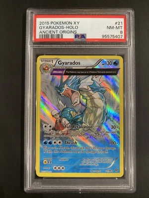 2015 Pokemon Gyardos Holo Ancient Origins #21 NM-Mint PSA 8 Low Pop Rare - Image 1 of 2