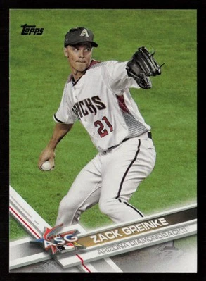 Zack Greinke 2017 Topps Update #US130 Arizona Diamondbacks Baseball Card - Image 1 of 2