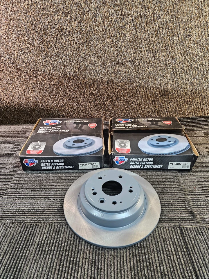 (CANTIDAD 2) Rotor de disco de freno pintado para Honda Accord Crosstour 2010-2011 YH288783P Foto 1 de 4