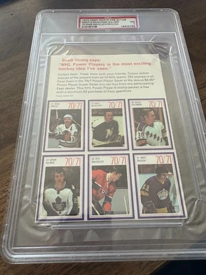 1970 Esso Power Players w/tab PSA 7 Stan Mikita Glennie P. Mahovlich Rare - Image 1 of 2