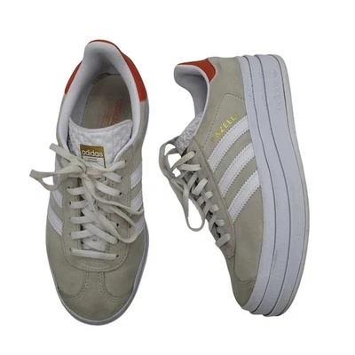 Adidas Gazelle Bold Wonder Beige Naranja Plataforma Tenis Para Mujer 6 Correr Grandes Foto 1 de 4