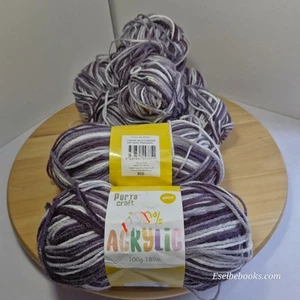 Porta Craft acrylic yarn - Multi charcoal - white/grey/black 400 grams (273) - Picture 1 of 13