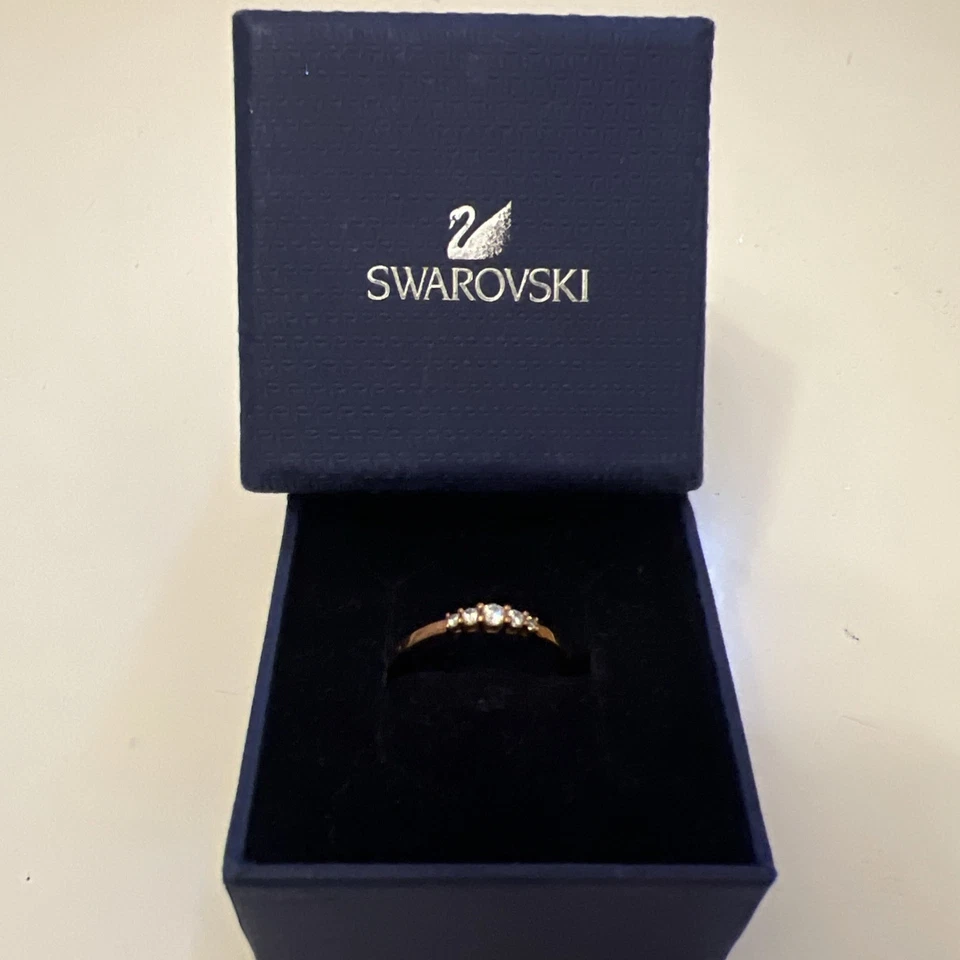 Swarovski Frisson CZWH/ ROS Ring SIZE 58 - Image 1 of 4