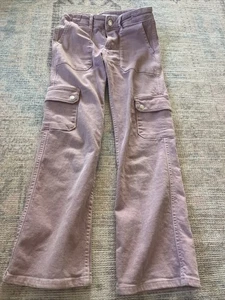 Pantalones cargo de mezclilla rosa para niña Zara talla 9 - Imagen 1 de 11