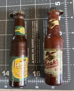 VINTAGE ADVERTISING  Canadian ,Becks  BEER WOOD AND METAL BOTTLE OPENER - Picture 1 of 7