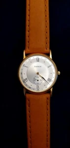 tissot damenuhr guter Zustand vergoldet Lederarmband elegant luxury  - Bild 1 von 7