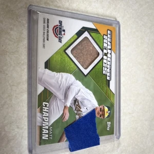 2021 Topps Opening Day Matt Chapman Diamond Relic Card DR-MC Oakland Coliseum - Picture 1 of 2