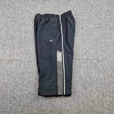 Pantalones Cortos Nike Para Hombre Medianos Negros Blancos 3/4 Concha Utilitaria De Colección Y2k 00s Foto 1 de 4