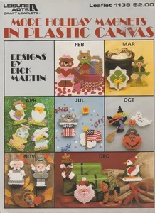 More Holiday Magnets -PLASTIC CANVAS PATTERN - Monthly Holidays - Picture 1 of 1