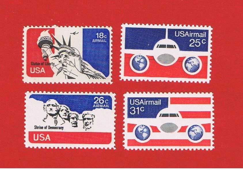 #C87-C90   MNH OG   Air Mail  Free S/H - Image 1 of 1