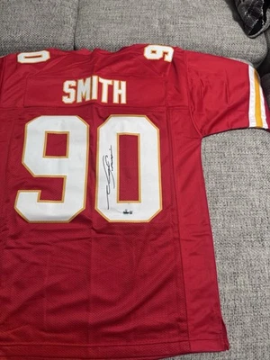 Camiseta deportiva personalizada firmada por NEIL SMITH - Certificado de autenticidad Beckett - Kansas City Chiefs Foto 1 de 4
