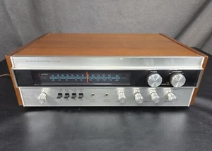 Vintage Receiver Sherwood Stereo S-7100A Silver Face  Receiver Walnut Case - Picture 1 of 24