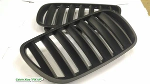 MIT MATT BLACK FRONT KIDNEY GRILLE BMW X SERIERS X3/E83 2007-2009 - Picture 1 of 3