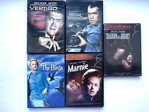 Alfred Hitchcock 5 DVD Lot The Birds Marnie Vertigo Rear Window Shadow FREE SHIP - Picture 1 of 12