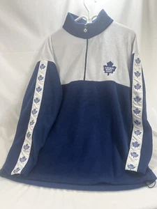 Toronto Maple Leafs NHL Fleece 1/4 Zip Long Sleeve Shirt XL - Picture 1 of 13