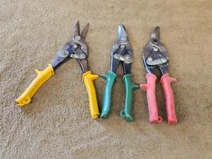 3 Blue Bird Midwest Cutting Shears Tinner Snips Cuts 102 103 P6716L - Picture 1 of 14