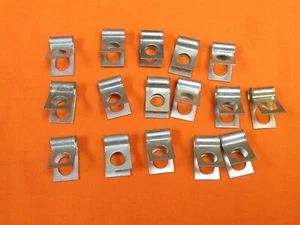 65-69 Mustang Shelby Fairlane Falcon Cougar Silver Brake Line Clip - Picture 1 of 11