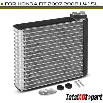 Aleta de placa de núcleo de evaporador de aire acondicionado de aluminio para Honda Fit 2007-2008 L4 1,5 L delantera  Foto 1 de 4