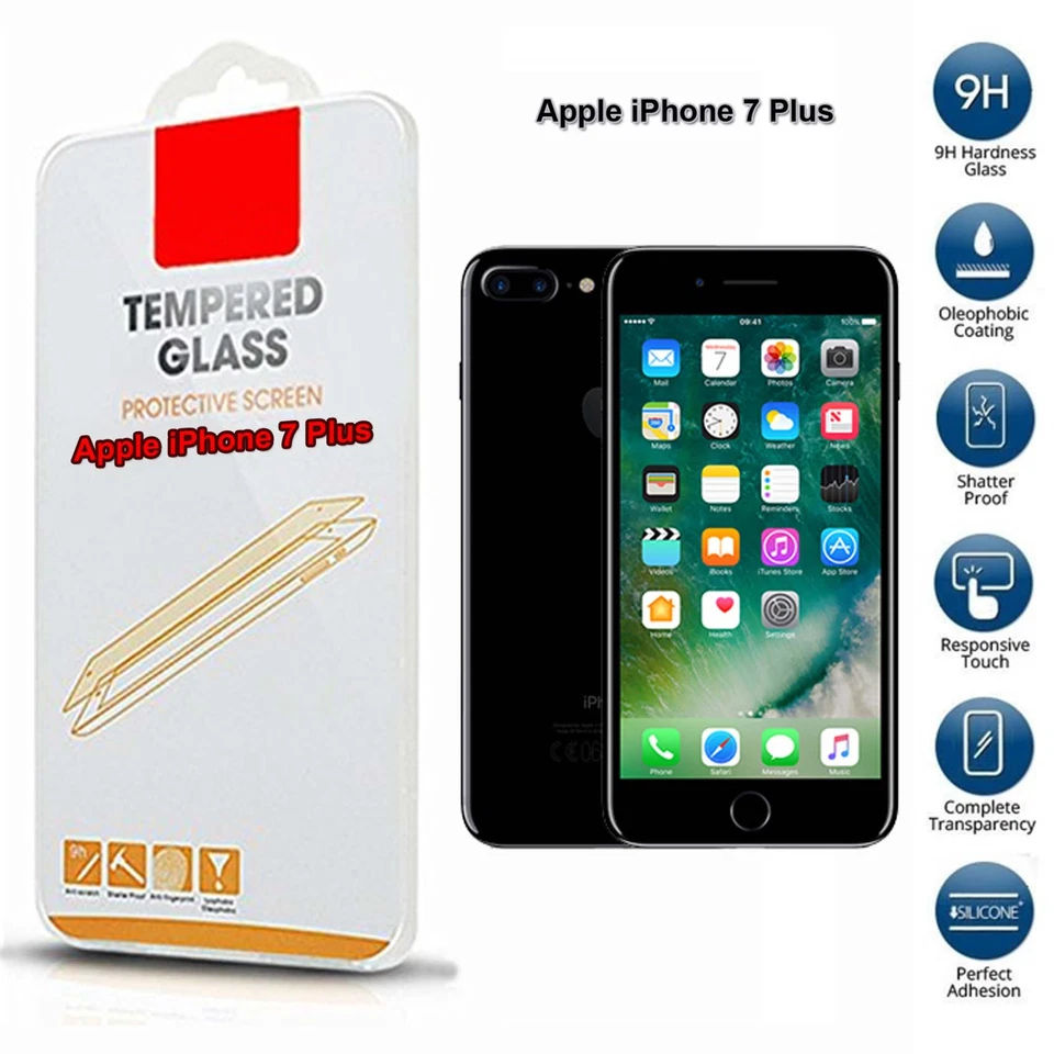 Tempered Glass Mobile Phone Screen Protector For iPhone 7 Plus Or iPhone 8 plus - Image 1 of 1